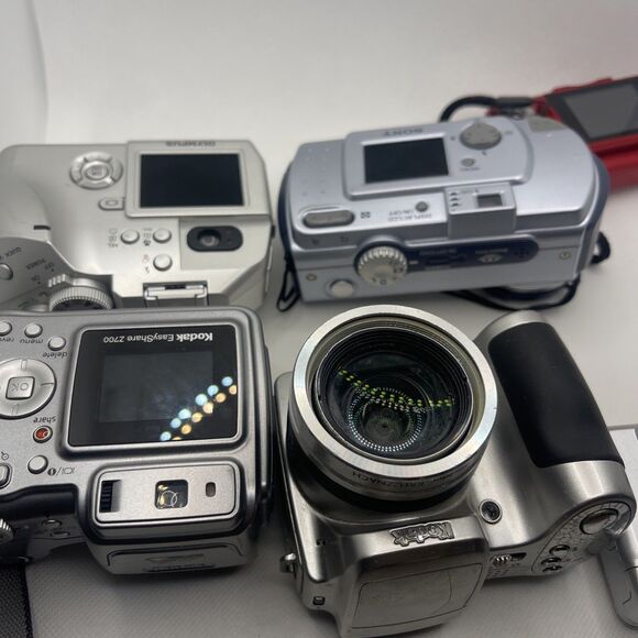 Digital Camera☆ Lot of 6 Miscellaneous Brands As Is For PARTS/REPAIRS - Picture 5 of 9